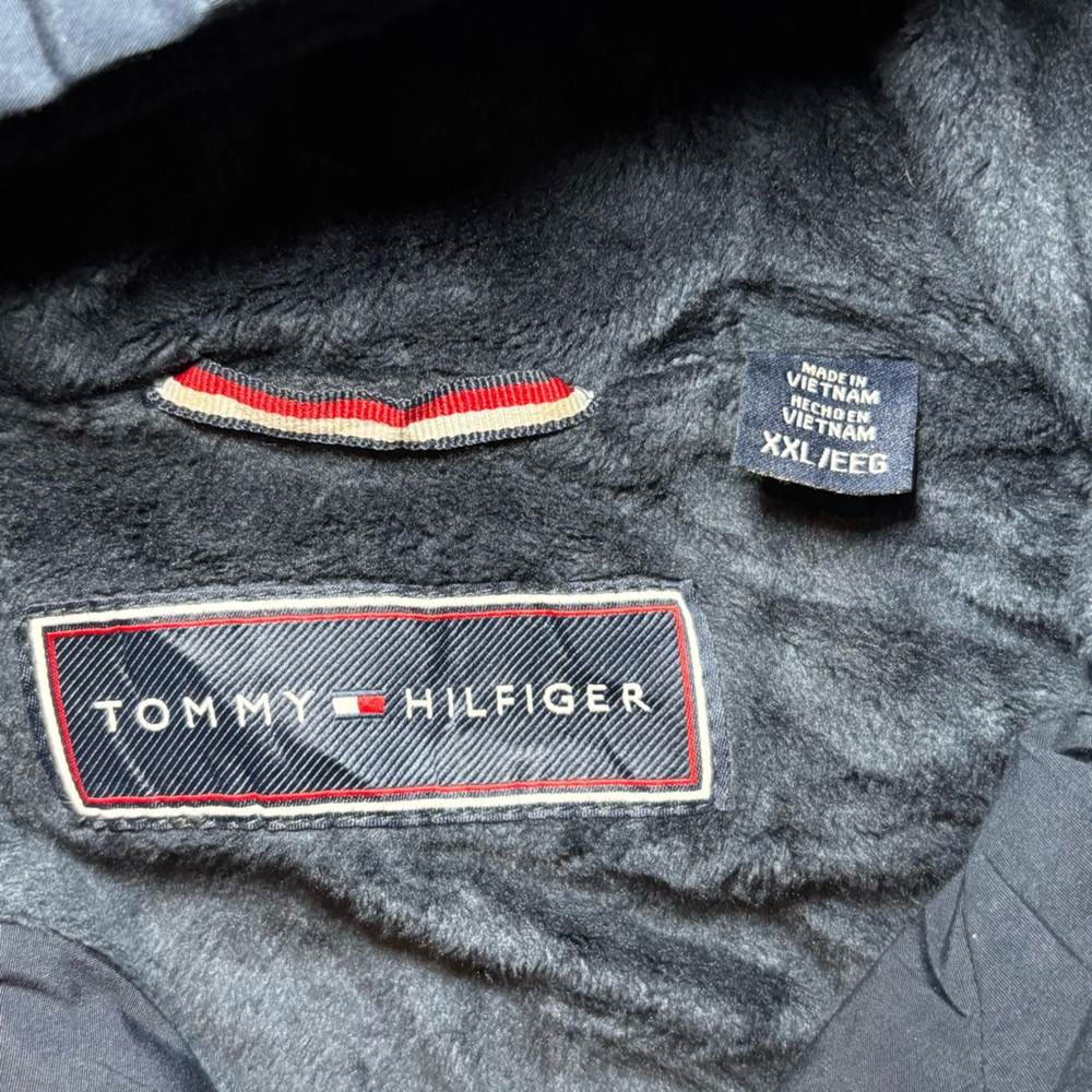 Tommy Hilfiger Women’s Stadium Jacket Navy Hooded XXL - Picture 4 of 13